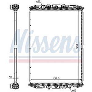 67219 Radiator, engine cooling NISSENS - Top1autovaruosad