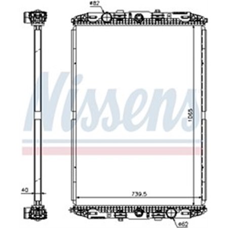 67219 Radiaator,mootorijahutus NISSENS