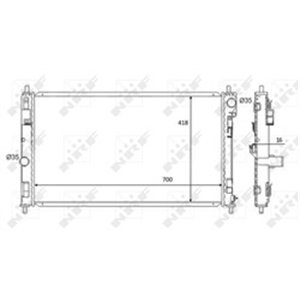 59089 Radiaator,mootorijahutus NRF - Top1autovaruosad