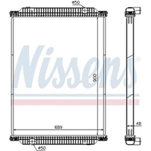 NIS 61448 Engine radiator (no frame) fits: SOLARIS fits: BOVA FUTURA, MAGIQ