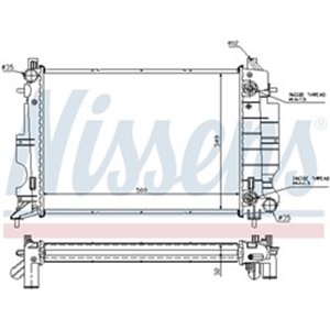 NISSENS 64036A - Engine radiator fits: SAAB 900 II, 9-3 2.0/2.3 07.93-08.03