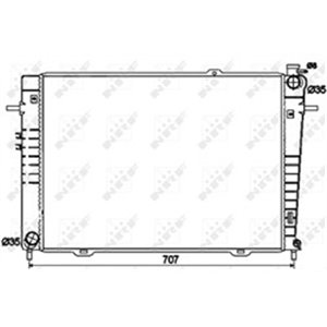 NRF 53497 Mootoriradiaator HYUNDAI TUCSON KIA SPORTAGE 2.0D 08.04 