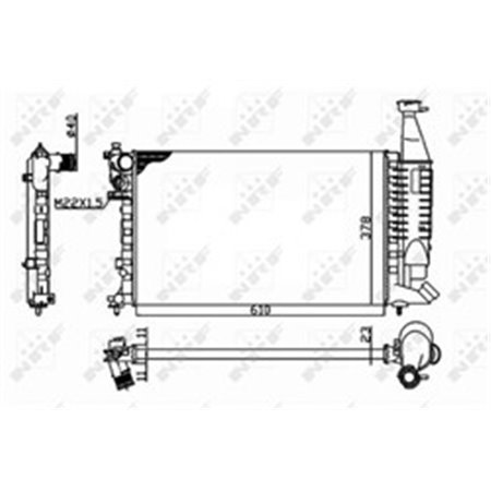 54677 Radiaator,mootorijahutus NRF