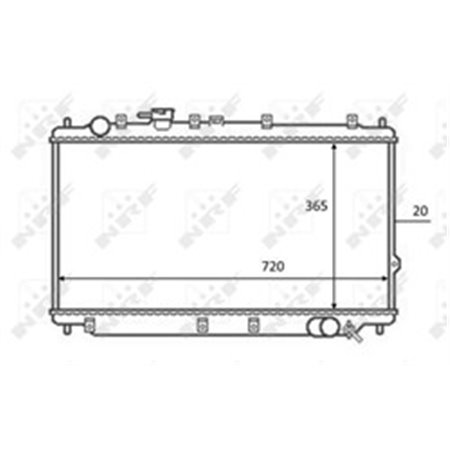 59082 Radiator, engine cooling NRF