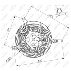 47572 Ventilaator,mootorijahutus NRF - Top1autovaruosad