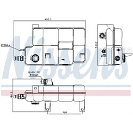 996260 Expansion Tank, coolant NISSENS