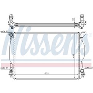 NIS 60306A Mootori radiaator sobib: AUDI A4 B6, A4 B7, A6 C5 3.0/3.2 11.00 0