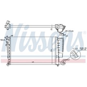 NIS 61313 Mootori radiaator sobib: CITROEN XSARA, ZX PEUGEOT 306 1.1 2.0 0