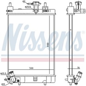 617554 Radiaator,mootorijahutus NISSENS - Top1autovaruosad