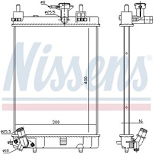 NISSENS 617554 - Engine radiator (Manual) fits: DAIHATSU CUORE VII 1.0/1.0LPG 04.07-