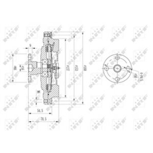 NRF 49630 Ventilaatori sidur sobib: AUDI A4 B5, A6 C5, A8 D2 SKODA SUPERB 