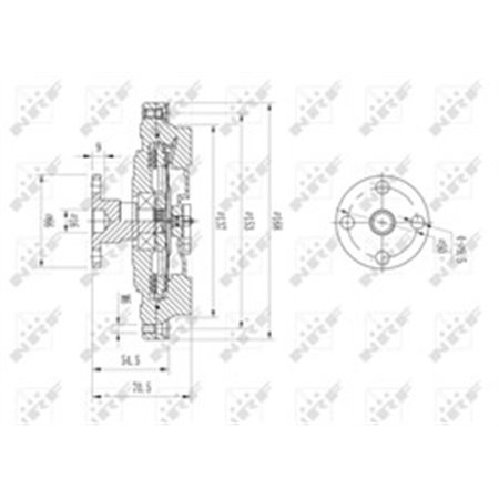 49630 Sidur, radiaatoriventilaator NRF