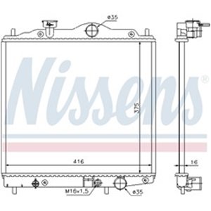 NIS 67100 Mootoriradiaator MITSUBISHI COLT IV, LANCER V PROTON WIRA 1.3/1.