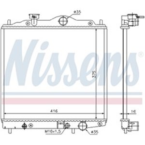 NISSENS 67100 - Engine radiator fits: MITSUBISHI COLT IV, LANCER V 1.3/1.6 04.92-12.96
