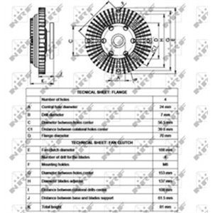 NRF 49549 Ventilaatori sidur sobib: MITSUBISHI L 300 / DELICA II, L 300 III