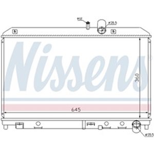 NIS 62458 Mootori radiaator sobib: MAZDA RX 8 1.3 10.03 06.12