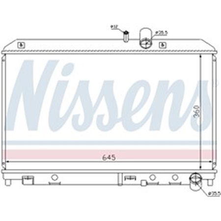 NIS 62458 Mootori radiaator sobib: MAZDA RX 8 1.3 10.03 06.12