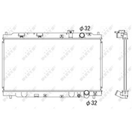 53284 Radiator, engine cooling NRF