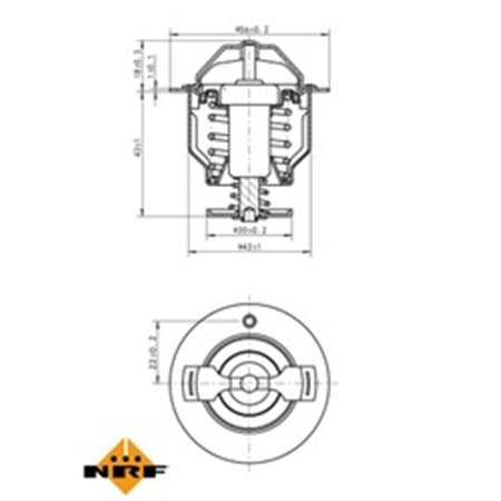 725119 Термостат, охлаждающая жидкость NRF