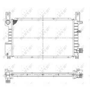 NRF 55314 Mootori radiaator sobib: FORD FIESTA III 1.0 1.4 03.89 01.97