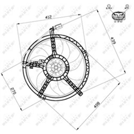 47509 Fan, engine cooling NRF