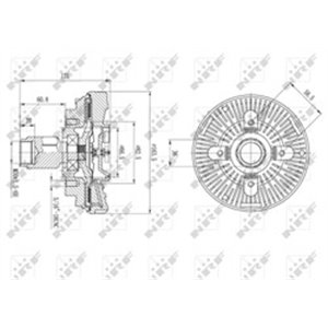 49587 Clutch, radiator fan NRF - Top1autovaruosad