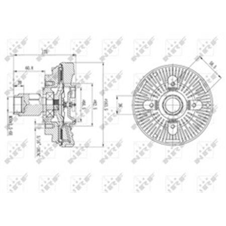 49587 Sidur, radiaatoriventilaator NRF