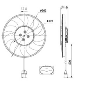 NRF 47931 - Fan clutch fits: AUDI A4 ALLROAD B9, A4 B9, A5, A6 ALLROAD C8, A6 C8, A7, A8 D5, Q7, Q8; VW TOUAREG 2.0-4.0H 01.15-