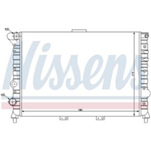 NIS 60038 Mootori radiaator sobib: ALFA ROMEO 156 1.6/1.8 02.97 05.06