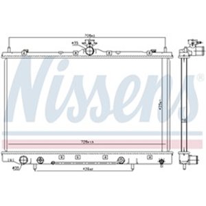 NIS 628975 Mootori radiaator (Automaatne) sobib: MITSUBISHI GRANDIS 2.4 04.0