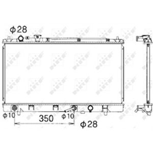 NRF 53340 Mootori radiaator sobib: MAZDA PREMACY 1.9 07.99 03.05