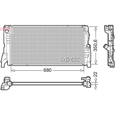 DRM05118 Radiator, engine cooling DENSO