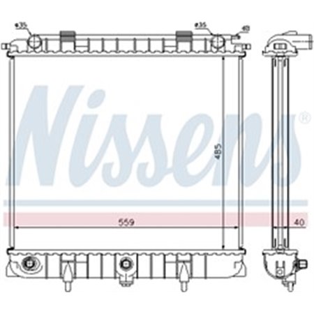 64309 Kylare, motorkylning NISSENS