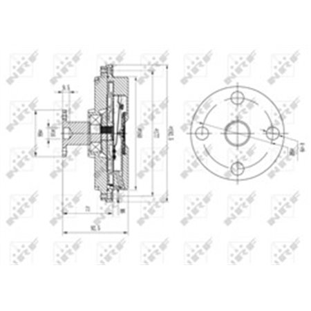 49634 Sidur, radiaatoriventilaator NRF