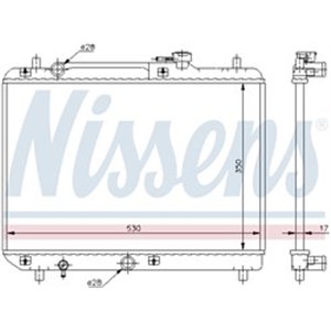 NIS 64177 Mootori radiaator sobib: SUZUKI BALENO 1.3/1.6/1.8 07.95 05.02