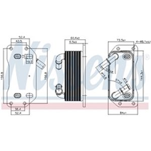 NIS 91254 Oil radiator fits: VOLVO S60 II, S80 II, S90 II, V40, V60 I, V70 