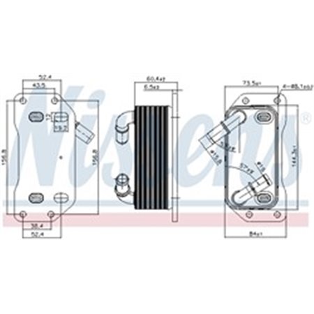 91254 Õliradiaator,mootoriõli NISSENS