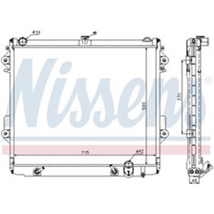 NIS 646827 Mootori radiaator sobib: LEXUS LX TOYOTA LAND CRUISER 200 4.7/5.