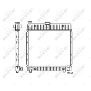 NRF 514250 Mootori radiaator sobib: MERCEDES 123 (C123), 123 (W123), 123 T M