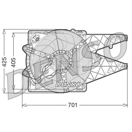 DER09100 Fläkt, motorkylning DENSO