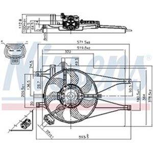 85435 Fan, engine cooling NISSENS - Top1autovaruosad