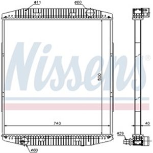 619730 Радиатор, охлаждение двигателя NISSENS - Top1autovaruosad