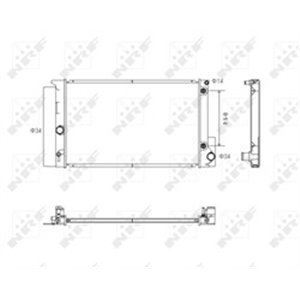 NRF 53766 Mootori radiaator sobib: TOYOTA COROLLA 1.6 11.06 07.14