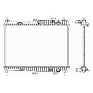 53152 Radiaator,mootorijahutus NRF - Top1autovaruosad