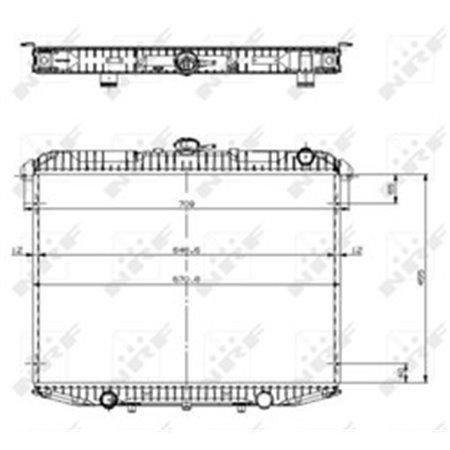 509533 Radiator, engine cooling NRF