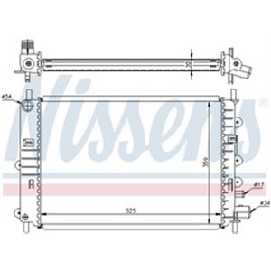 62217A Radiaator,mootorijahutus NISSENS - Top1autovaruosad