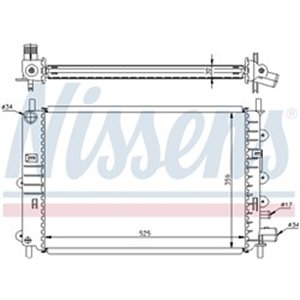 NISSENS 62217A - Engine radiator  Manual  - Top1autovaruosad