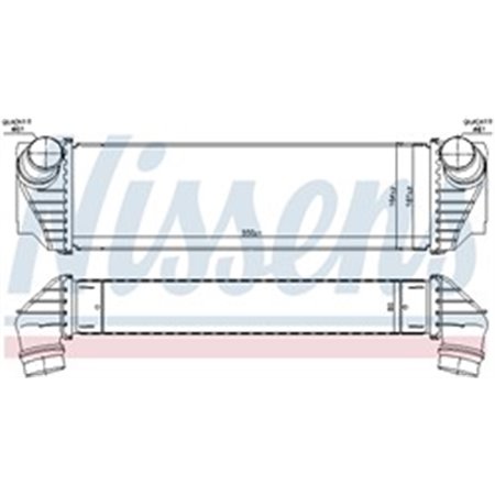 96100 Charge Air Cooler NISSENS