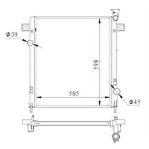 550037 Radiaator,mootorijahutus NRF - Top1autovaruosad