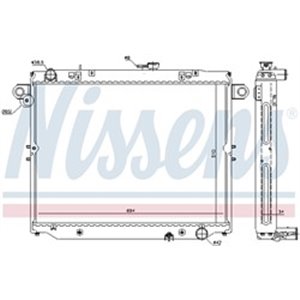 NIS 64881 Mootori radiaator sobib: TOYOTA LAND CRUISER 100 4.2D 01.98 08.07